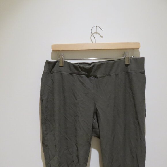 EILEEN FISHER System Washable Stretch Crepe Slim Ankle Pant in Rye Minimalist - Picture 4 of 13